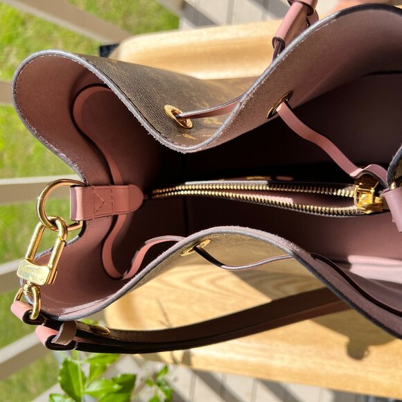Authentic Louis Vuitton NéoNoé MM Crossbody Bucket Bag Rose Poudre - Picture 6 of 10